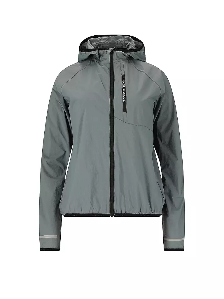 ENDURANCE | Damen Windjacke Dorit Hoodie | Gris
