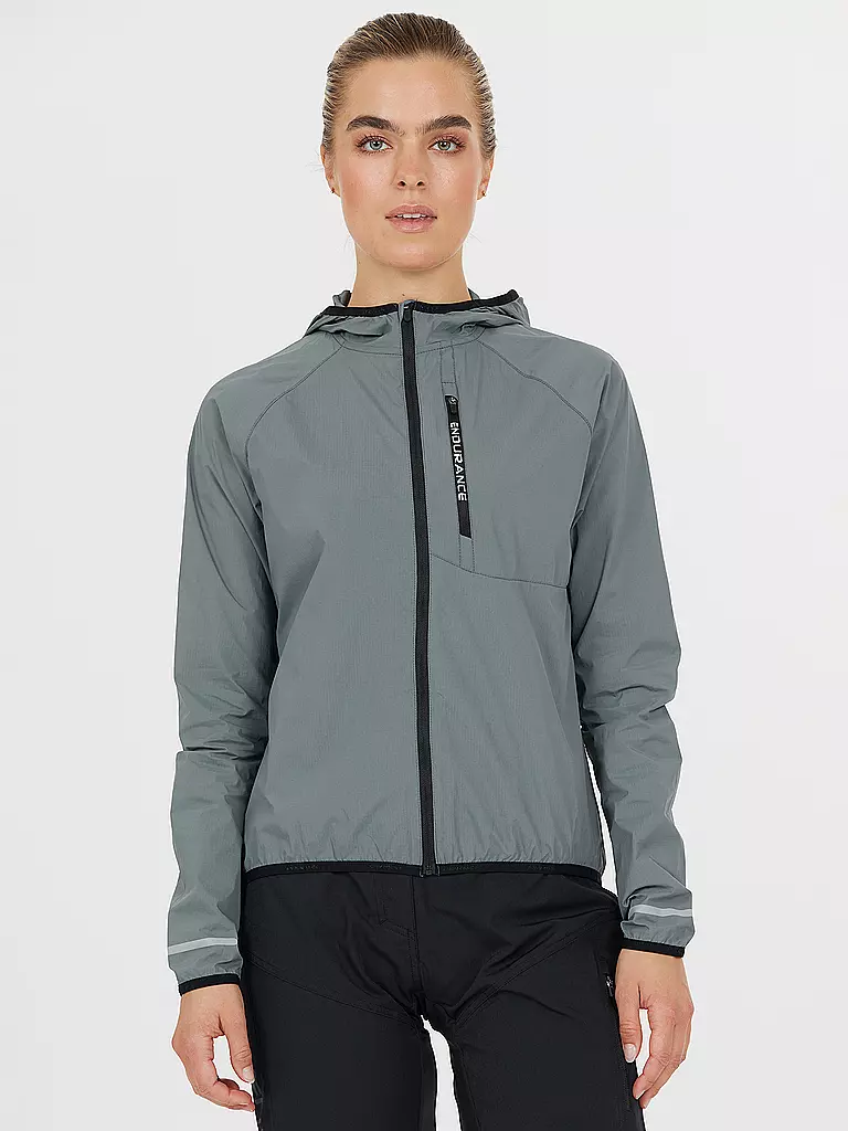 ENDURANCE | Damen Windjacke Dorit Hoodie | Gris