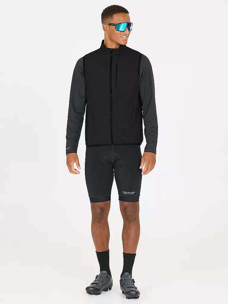 ENDURANCE | Gilet de cyclisme Nimbos pour homme | Noir