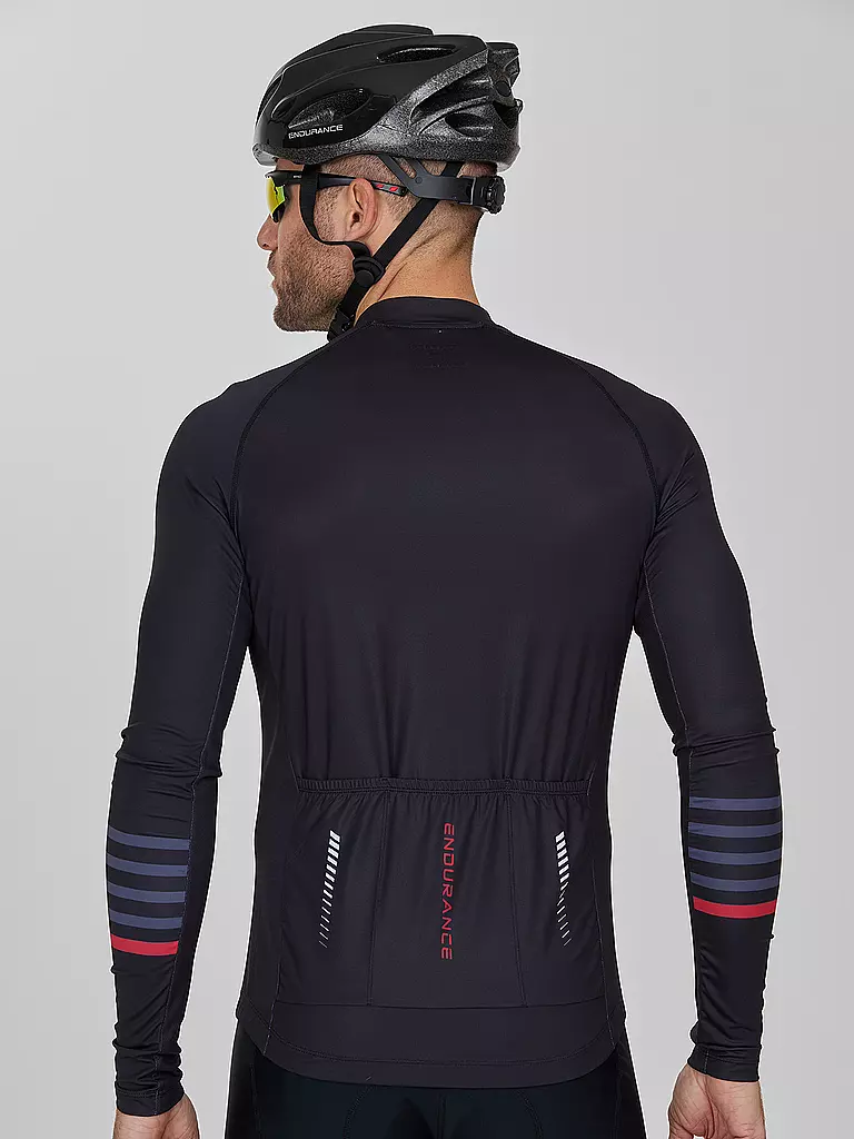 ENDURANCE | Herren Radtrikot Donald FZ | Noir
