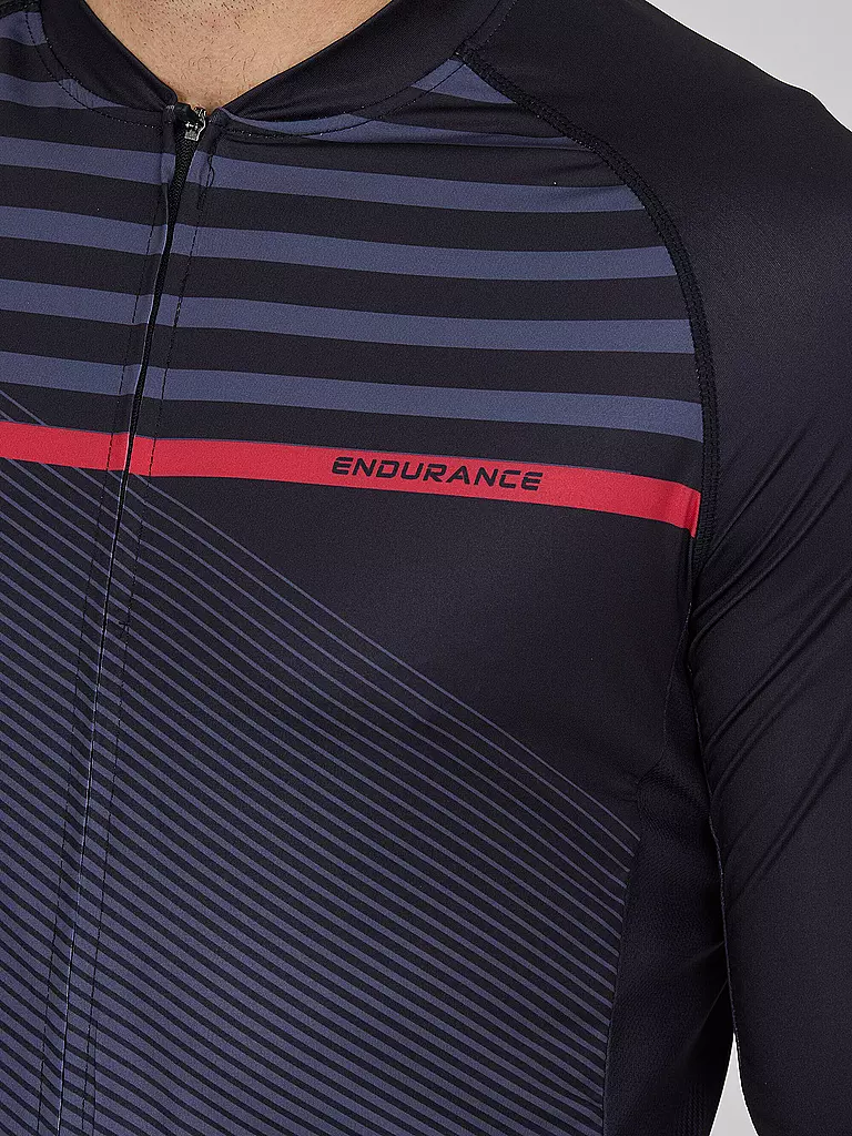 ENDURANCE | Herren Radtrikot Donald FZ | Noir