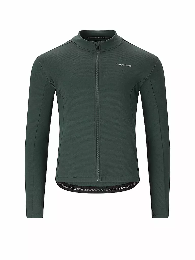 ENDURANCE | Maillot de cyclisme d'hiver pour homme Megah | Vert foncé