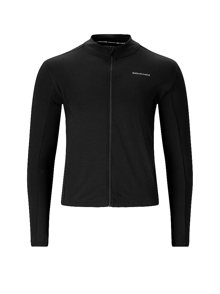 ENDURANCE | Maillot de cyclisme d'hiver pour homme Megah | Noir