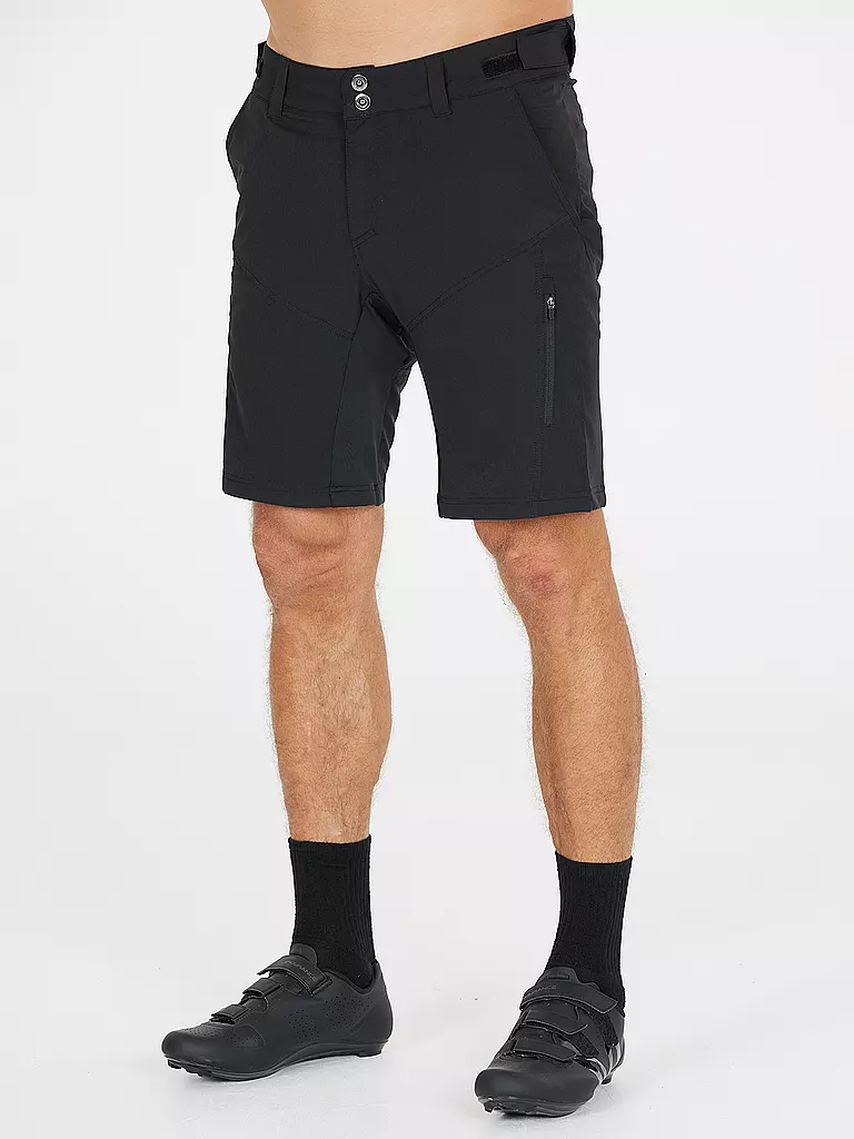 ENDURANCE | Short de cyclisme 2en1 Benal pour hommes | Noir