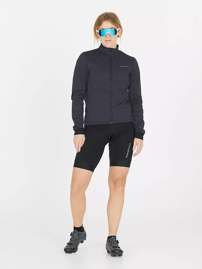 ENDURANCE | Veste de cyclisme d'hiver pour femme Titan Windblock Thermal | Bleu foncé