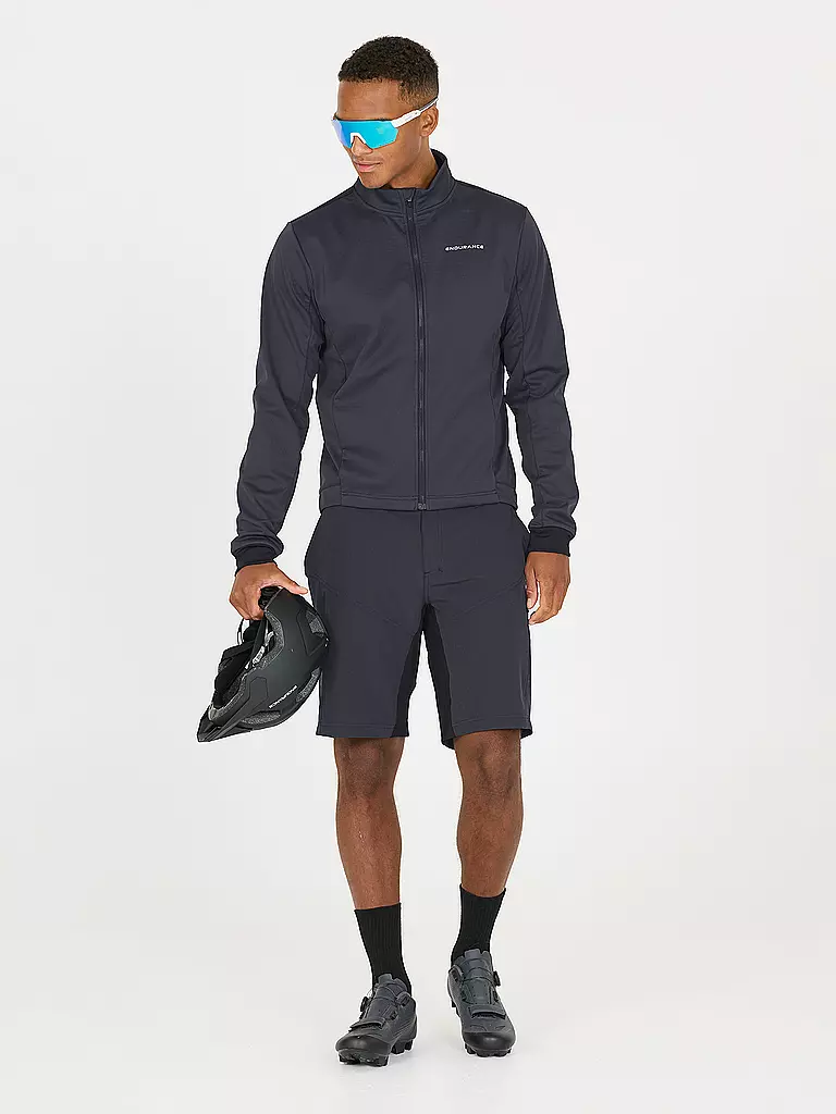 ENDURANCE | Veste de cyclisme d'hiver pour homme Titan Windblock Thermal | Bleu foncé