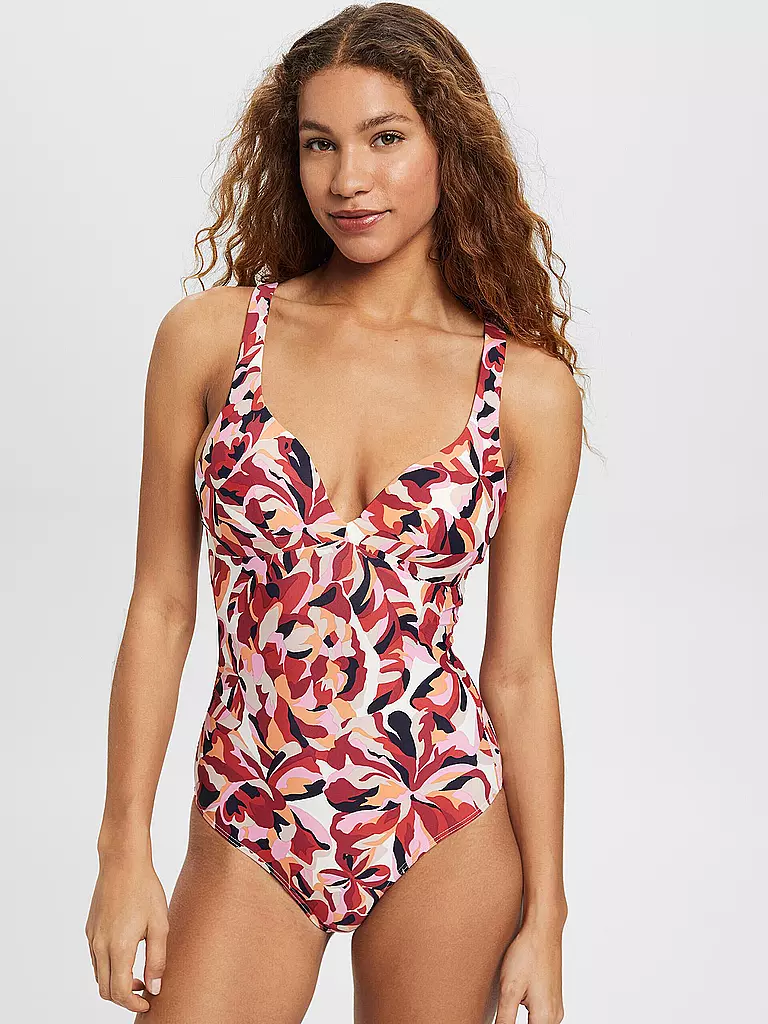 ESPRIT | Damen Badeanzug Carilo Beach | Rouge foncé