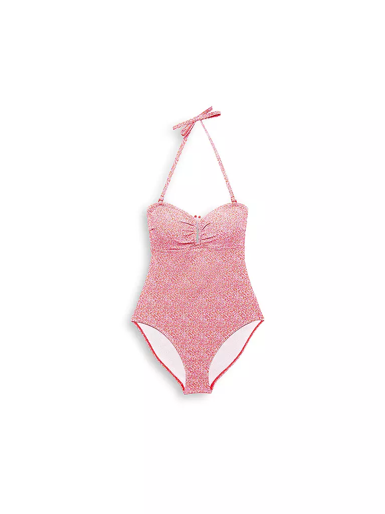 ESPRIT | Damen Badeanzug Neckholder mit Allover-Print | Rose vif