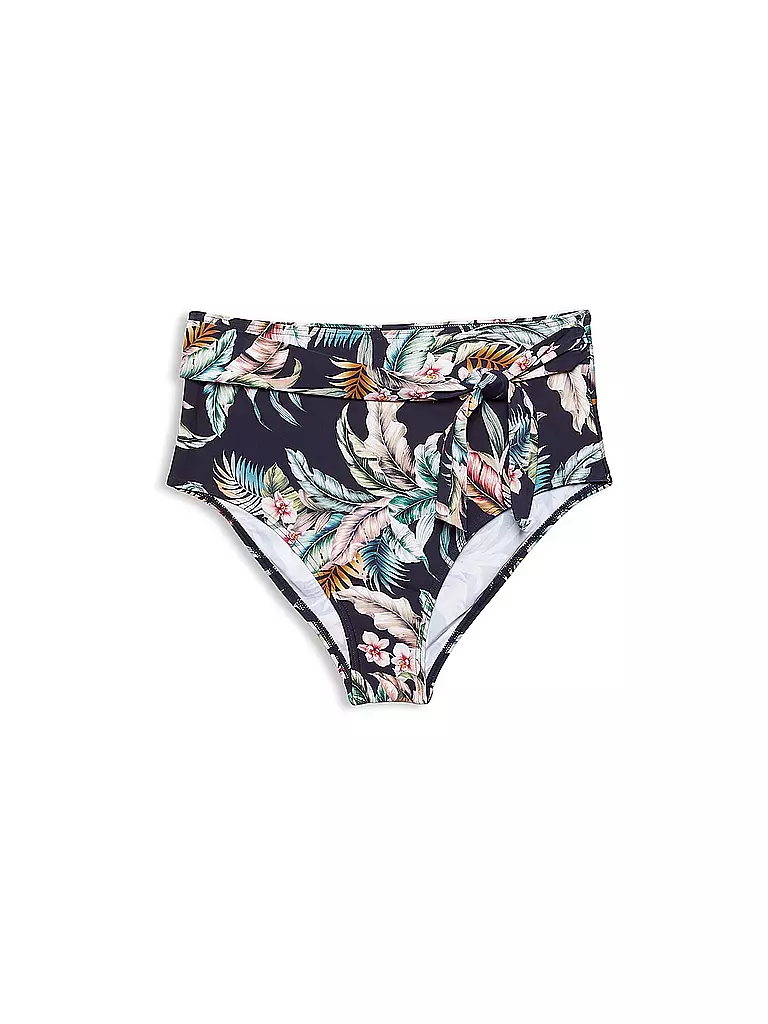 ESPRIT | Damen Bikinihose mit Tropical Print High Waist | Bleu