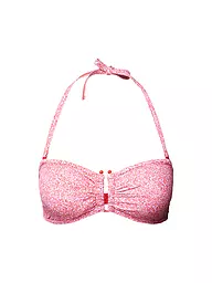 ESPRIT | Damen Bikinioberteil Bügel-BH aus glänzender Mikrofaser wattiert | Rose vif