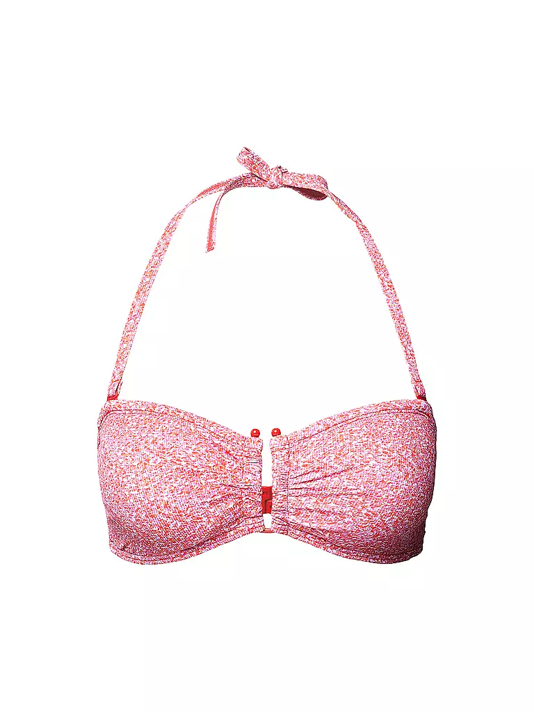 ESPRIT | Damen Bikinioberteil Bügel-BH aus glänzender Mikrofaser wattiert | Rose vif