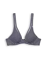ESPRIT | Damen Bikinioberteil Unwattiertes Bügel-Top mit Streifen | Bleu
