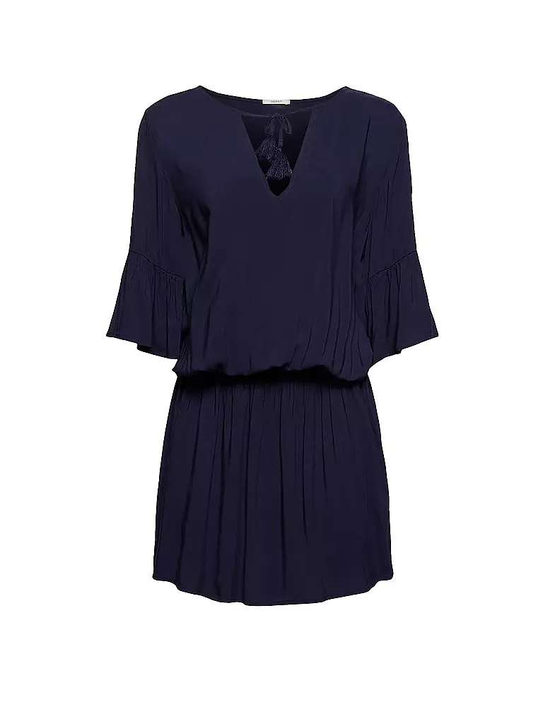 ESPRIT | Damen Strandkleid aus LENZING™ ECOVERO™ | Bleu