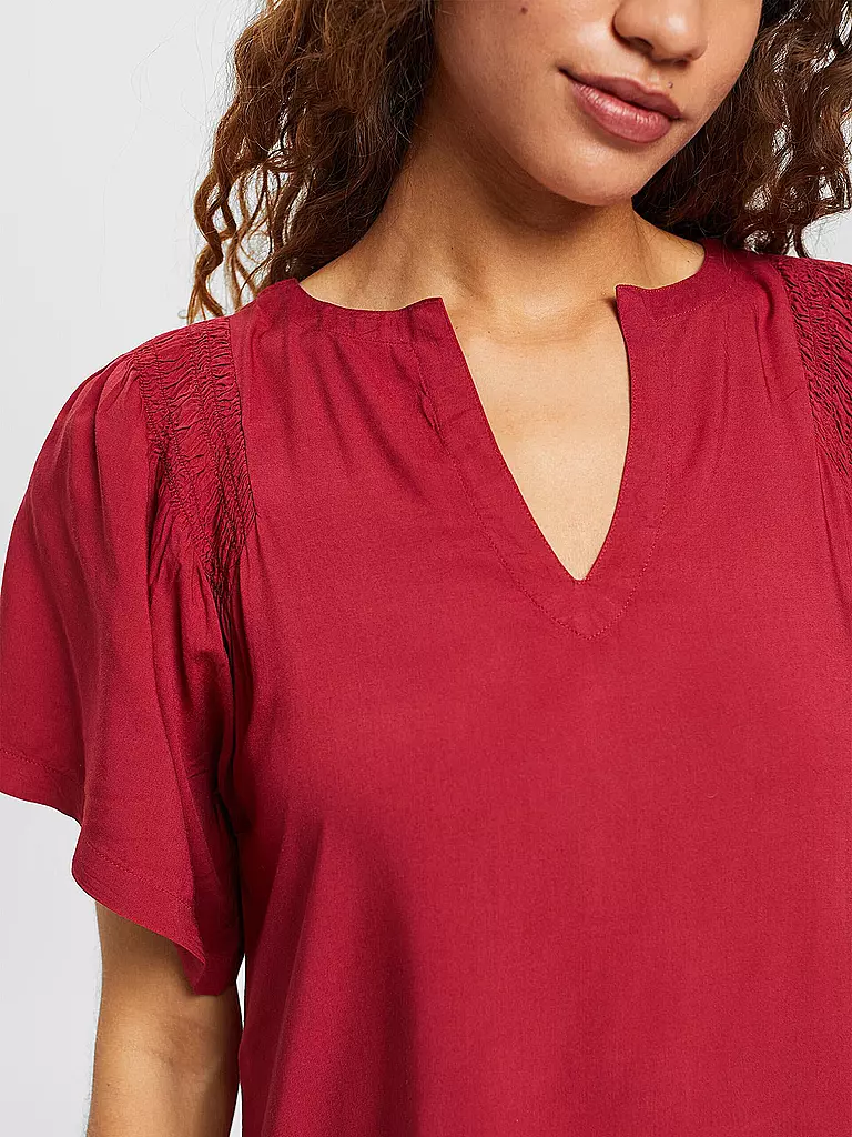 ESPRIT | Damen Strandkleid Tunika  | Rouge foncé