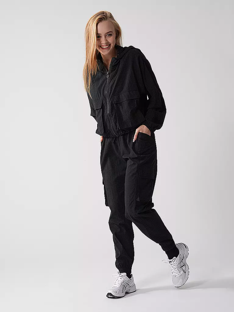 FABLETICS | Damen Fitnessjacke Cargo Ripstop  | Noir