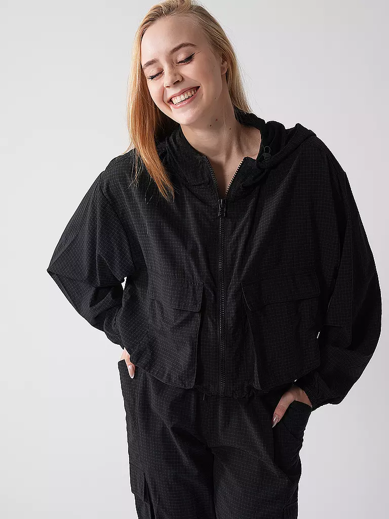 FABLETICS | Damen Fitnessjacke Cargo Ripstop  | Noir
