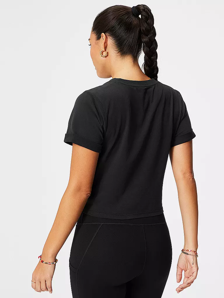 FABLETICS | Damen Fitnessshirt Twist Cooton Front | Noir