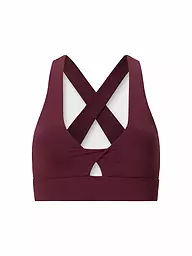 FABLETICS | Damen Sport-BH Oasis Twist Medium Support | Rouge foncé