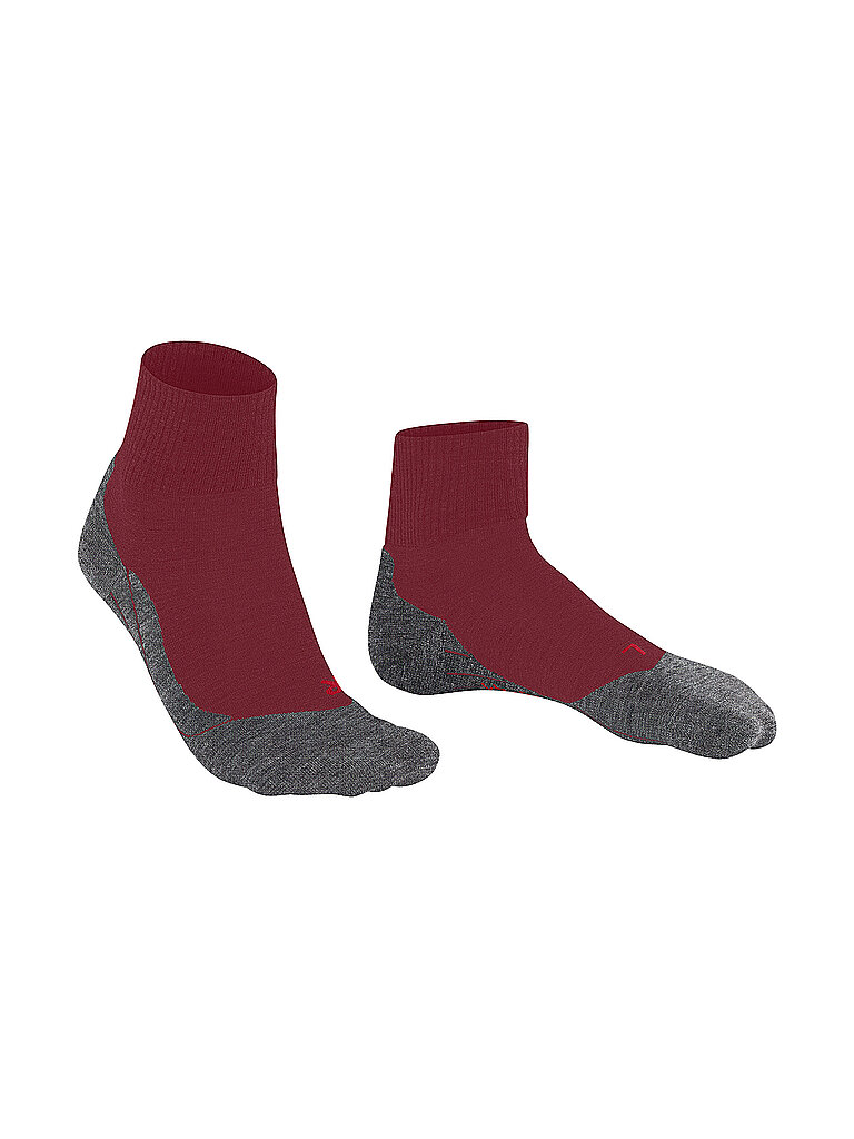 Chaussettes de randonnée courtes TK 5s rouge foncé 37/38