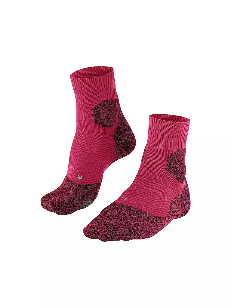 FALKE | Chaussettes de course pour femmes RU Trail Grip | Rouge