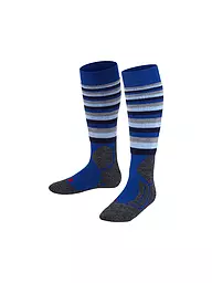 FALKE | Chaussettes de ski enfant SK2 Intermediate Stripes | Bleu