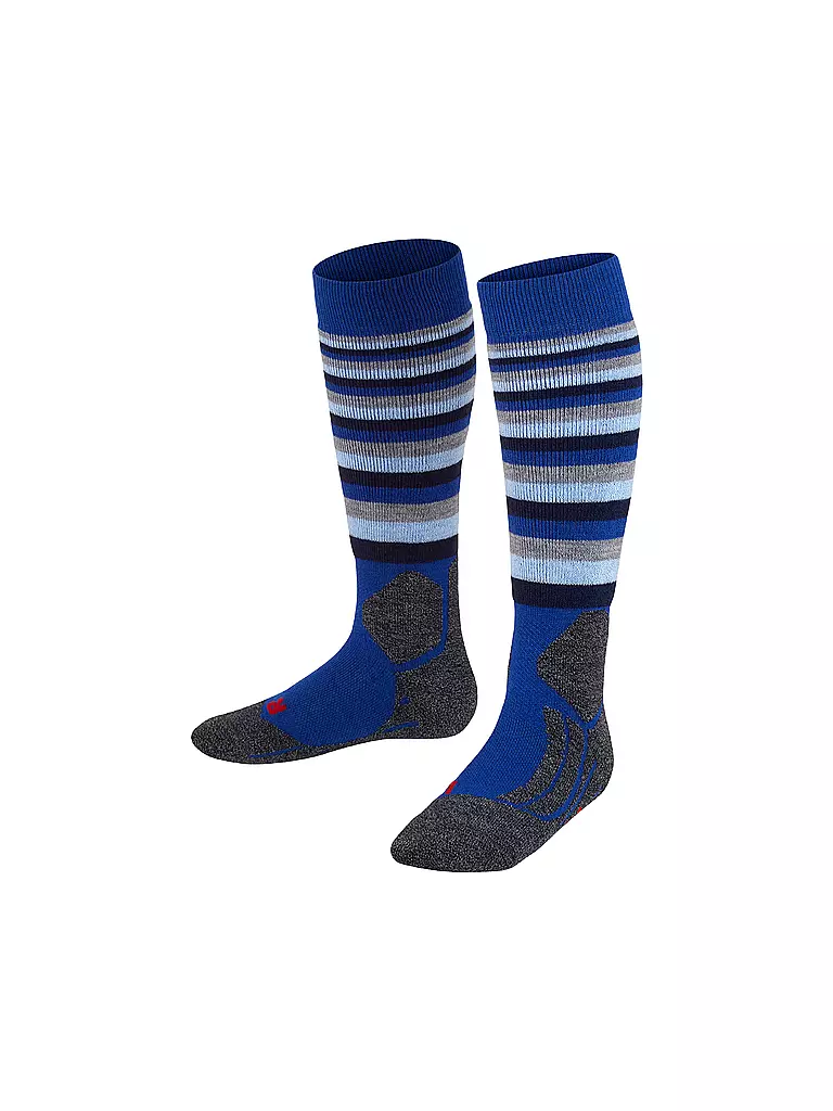 FALKE | Chaussettes de ski enfant SK2 Intermediate Stripes | Bleu