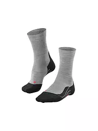 FALKE | Chaussettes de trekking homme TK5 gris clair | Gris