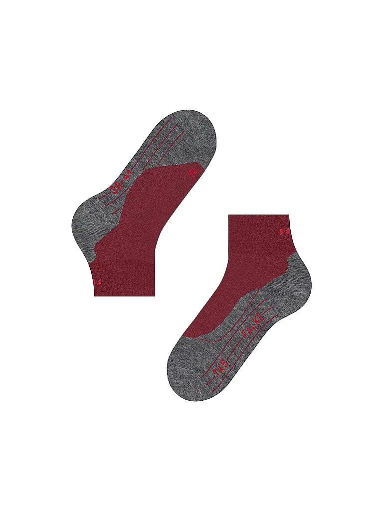 FALKE | Damen Wandersocken TK 5 Short | Rouge foncé