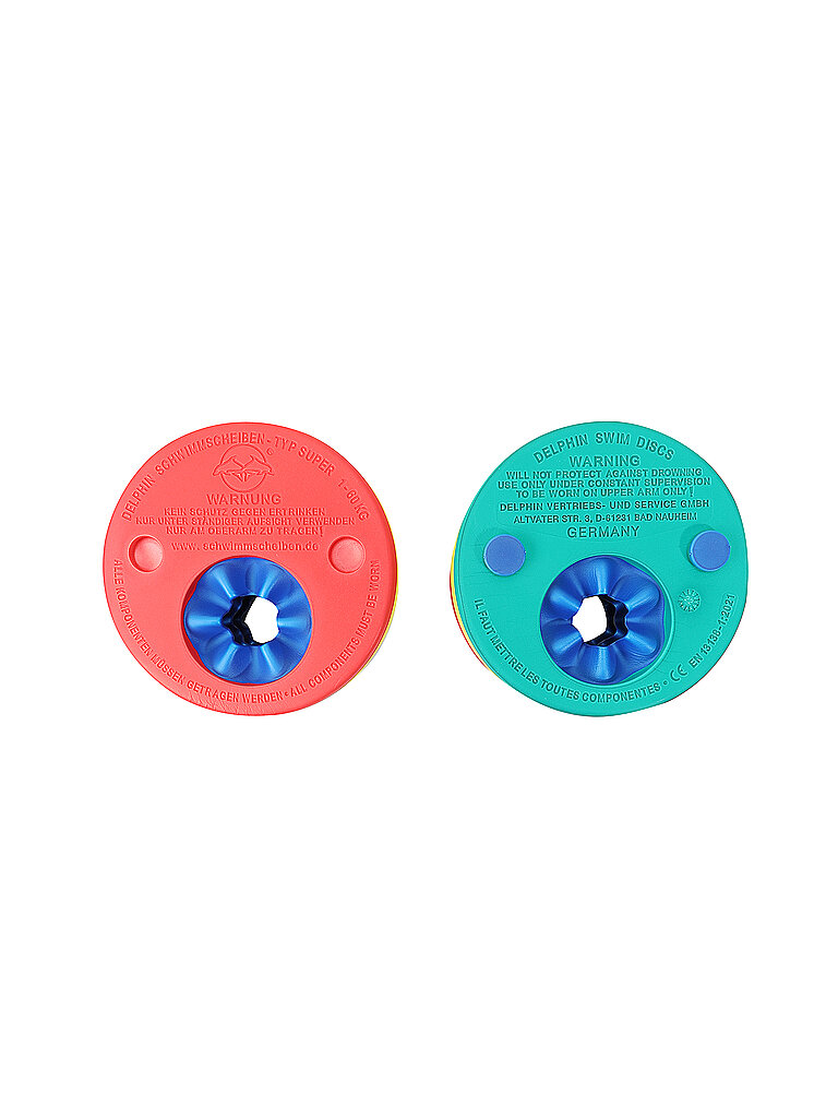 Disques de natation dauphin multicolore