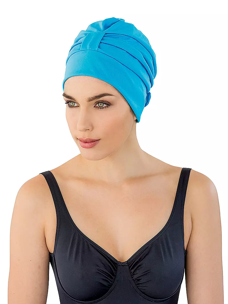 FASHY | Bonnet de bain léger pour femmes avec fermeture velcro | Turquoise