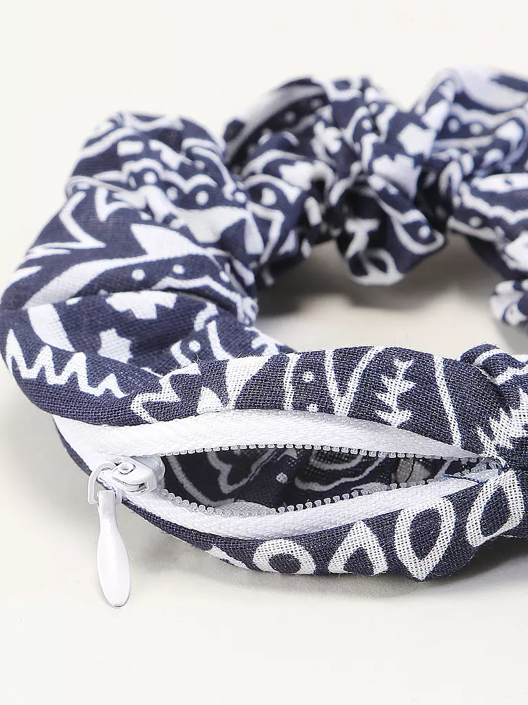 FIGLIA | Chouchou pour cheveux femme | Bleu foncé