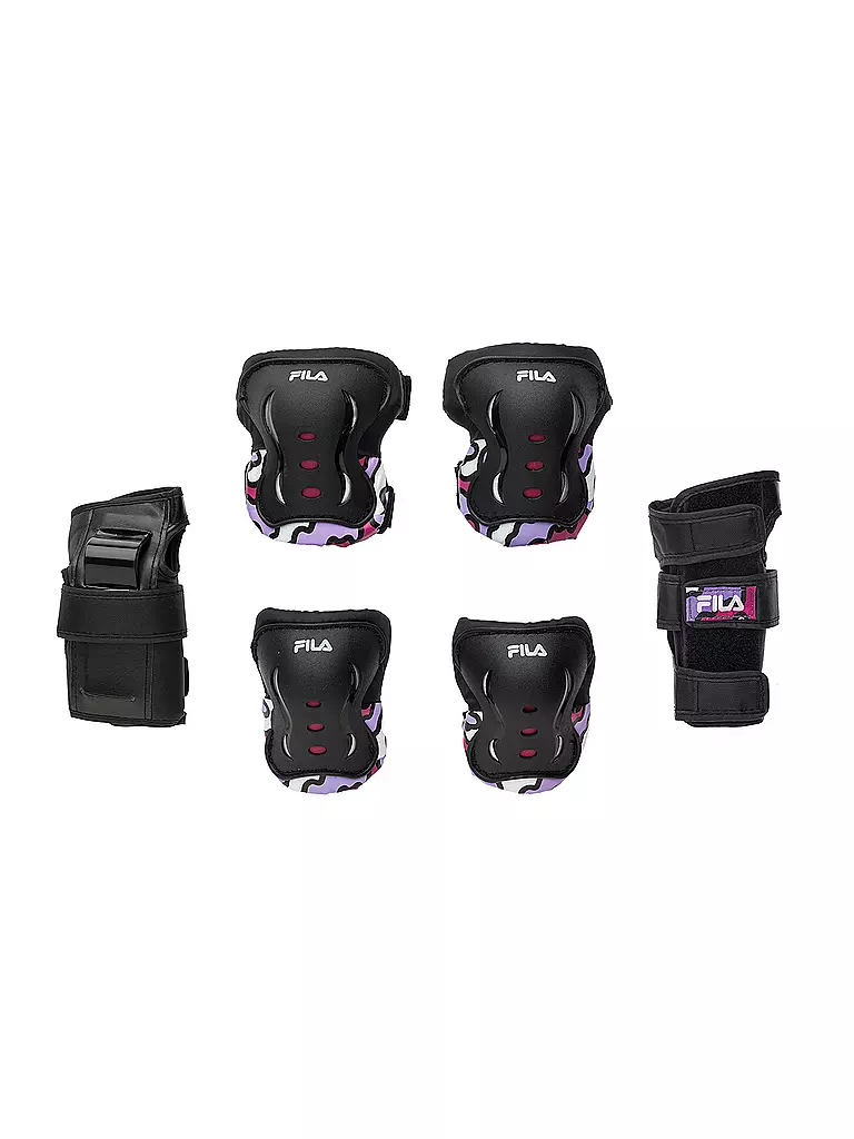 FILA | Set de protections Gears pour enfants | Noir