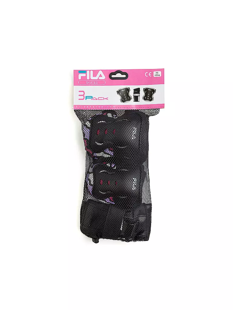 FILA | Set de protections Gears pour enfants | Noir