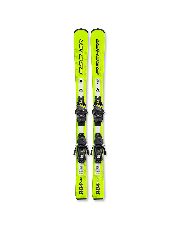 FISCHER | Set de skis junior RC4 Race JR + FJ 7 GW CA | Jaune