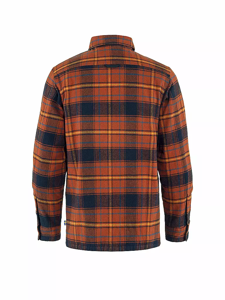 FJÄLLRÄVEN | Chemise d'extérieur rembourrée Övik Lite pour hommes | Rouge foncé