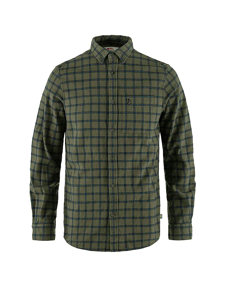 FJÄLLRÄVEN | Chemise en flanelle Oevik pour hommes | Bleu foncé