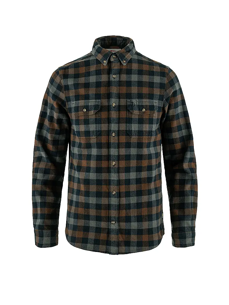 FJÄLLRÄVEN | Chemise en flanelle Skog pour hommes | Bleu foncé