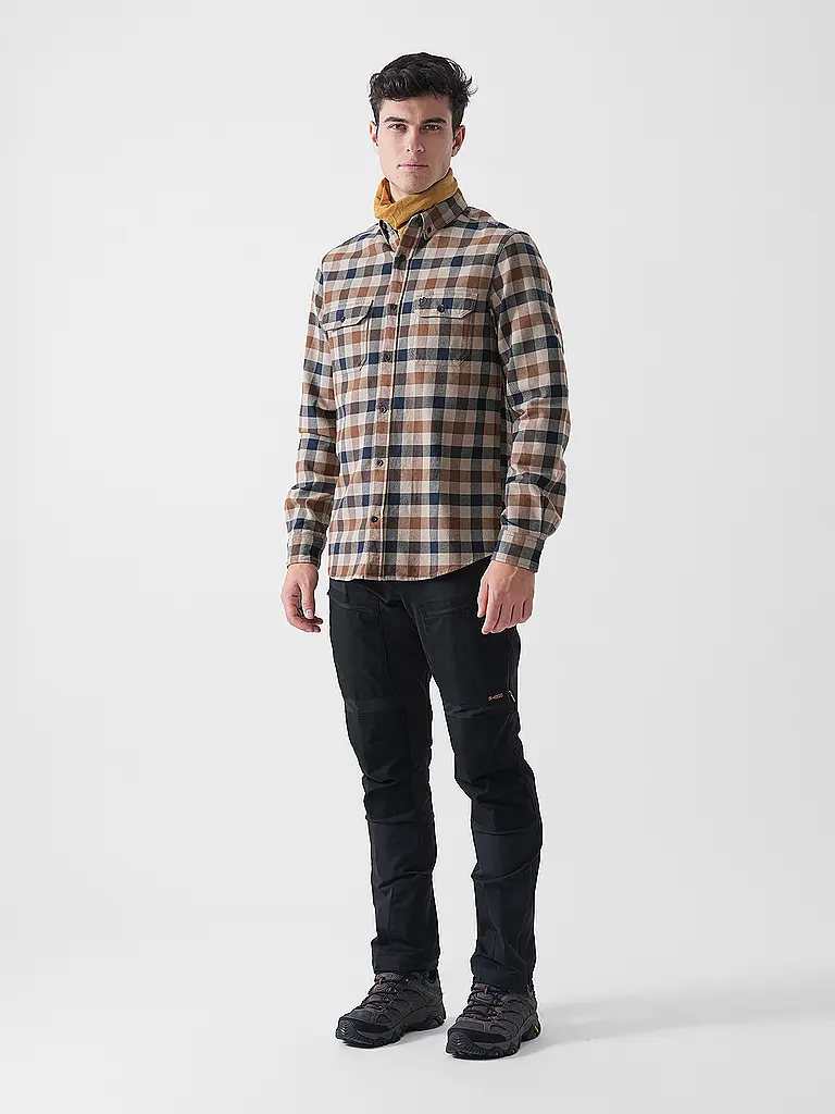 FJÄLLRÄVEN | Chemise en flanelle Skog pour hommes | Moutarde