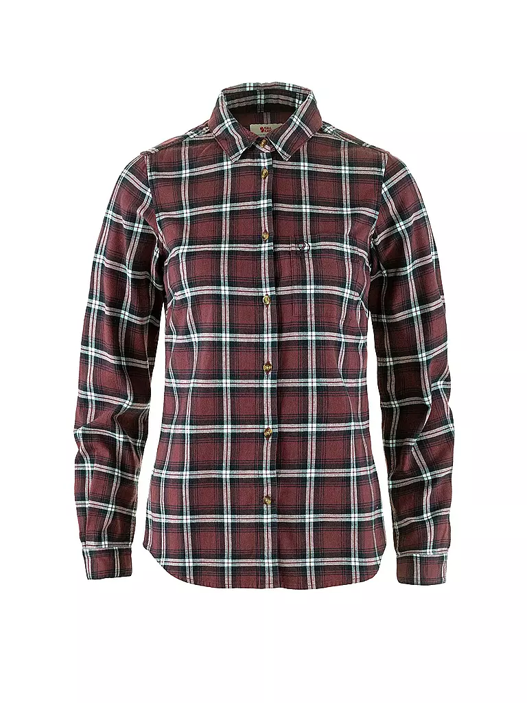 FJÄLLRÄVEN | Chemisier de randonnée en flanelle Oevik pour femmes | Bleu foncé
