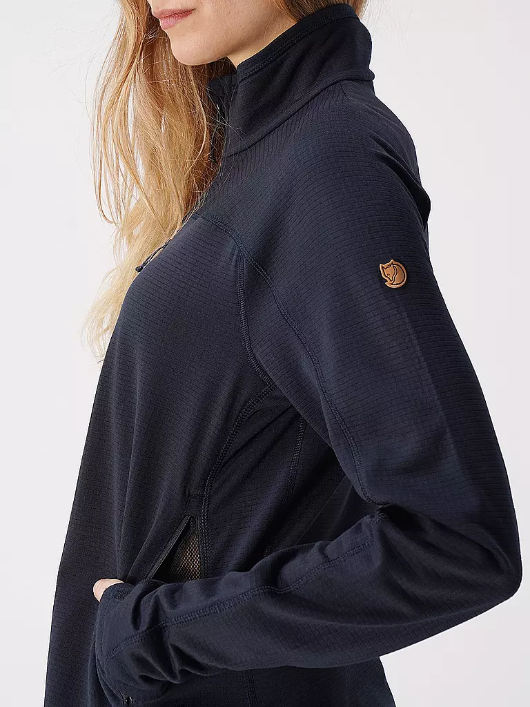FJÄLLRÄVEN | Damen Fleecejacke Abisko Lite Fleece Jacket W | Bleu foncé