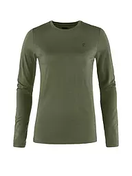 FJÄLLRÄVEN | Damen Funktionsshirt Abisko Wool | Olive