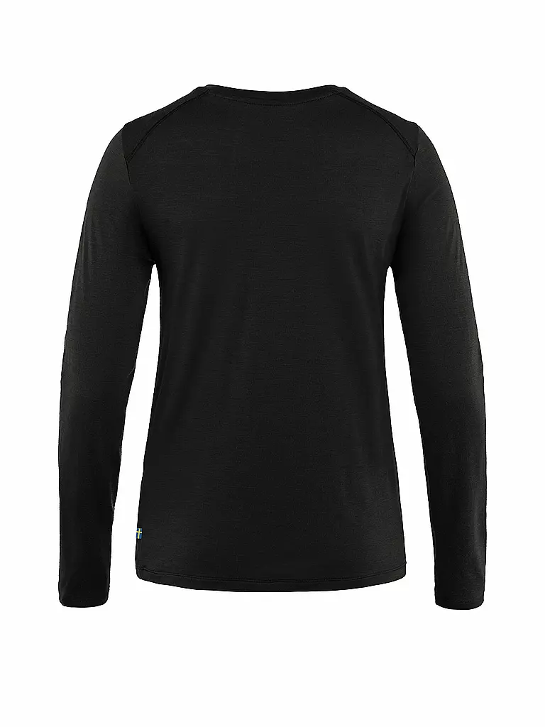 FJÄLLRÄVEN | Damen Funktionsshirt Abisko Wool | Noir