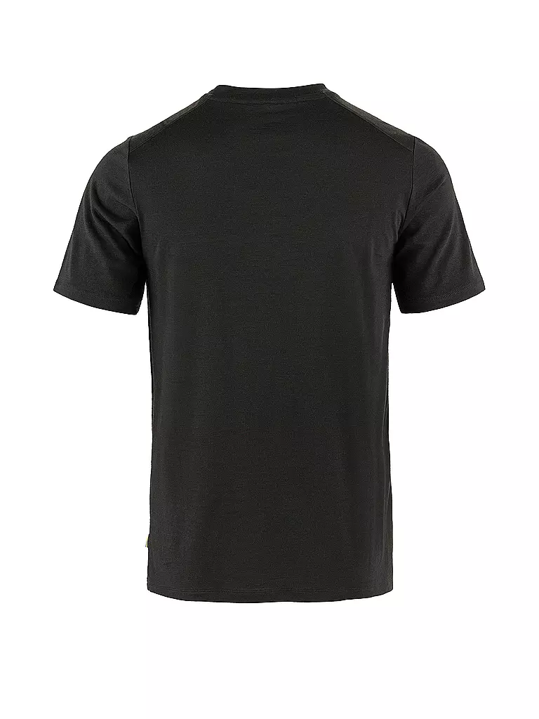 FJÄLLRÄVEN | Herren Funktionsshirt Abisko Wool | Noir