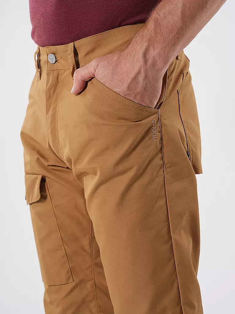 FJÄLLRÄVEN | Herren Wanderhose G-1000 Greenland Regulär | Camel