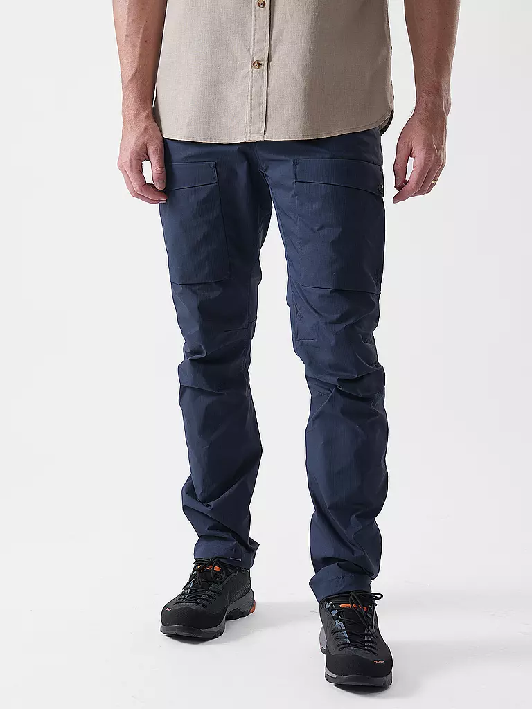 FJÄLLRÄVEN | Herren Wanderhose Hybrid G1000 | Bleu foncé