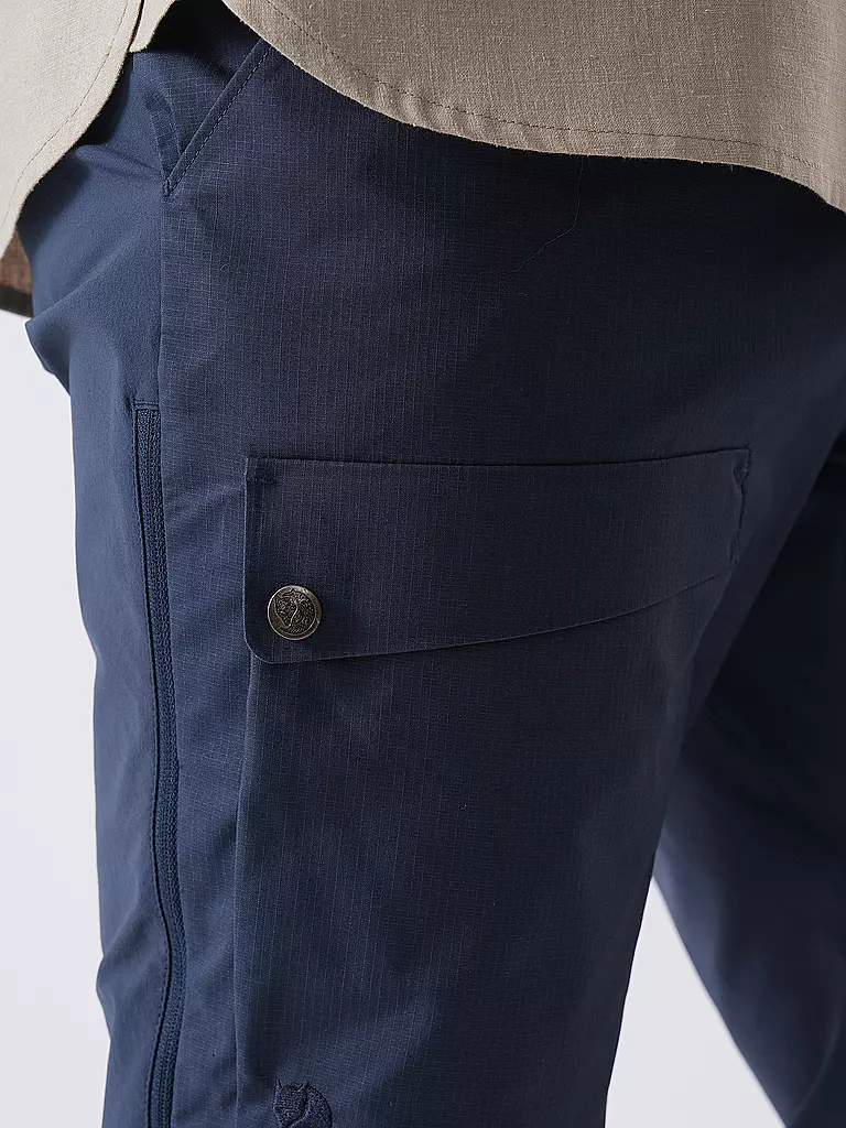 FJÄLLRÄVEN | Herren Wanderhose Hybrid G1000 | Bleu foncé