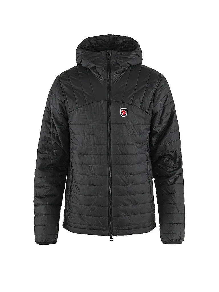 FJÄLLRÄVEN | Isojacke Expedition X-Lätt Hoodie pour hommes | Noir