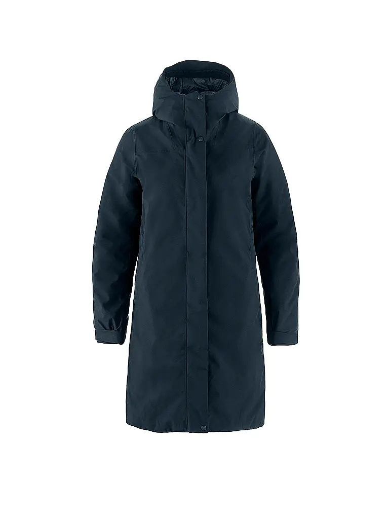 FJÄLLRÄVEN | Isoparka Hydratic 2L à capuche pour femme | Bleu foncé