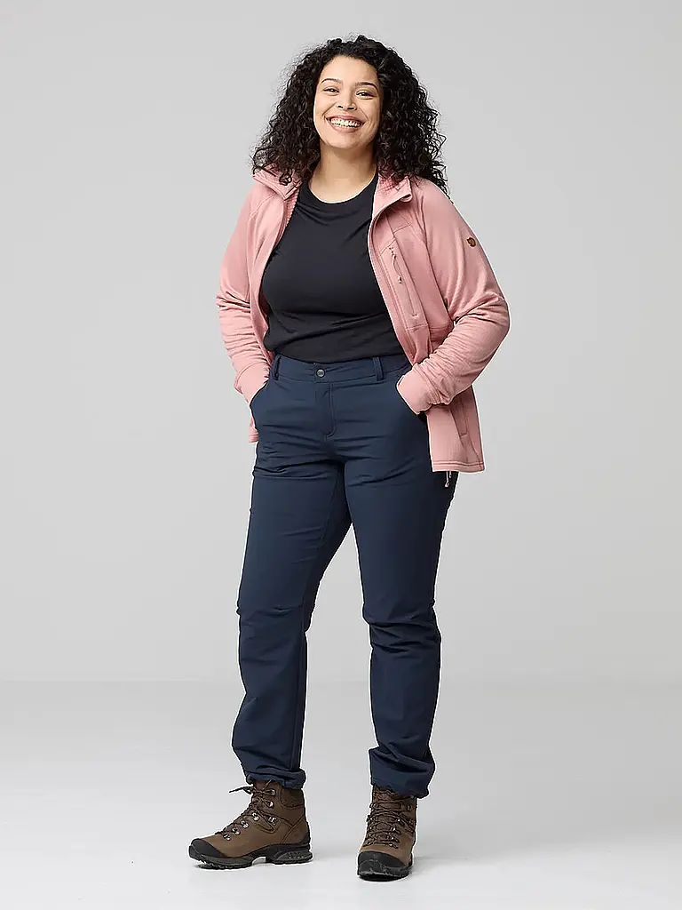 FJÄLLRÄVEN | Pantalon de randonnée d'hiver Abisko Regular pour femmes | Bleu foncé
