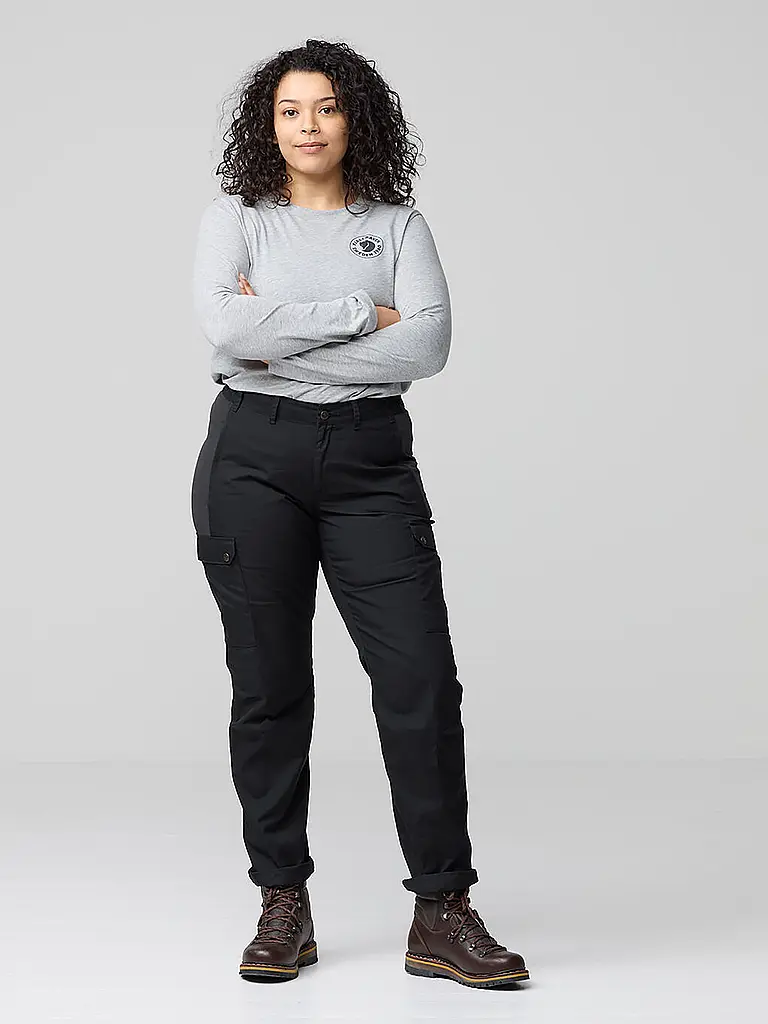 FJÄLLRÄVEN | Pantalon de randonnée Stina pour femmes | Noir